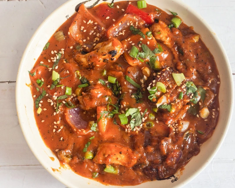 Chili Chicken - popular Indo-Chinese dish at Chunkey Indo Chinese Burnaby
